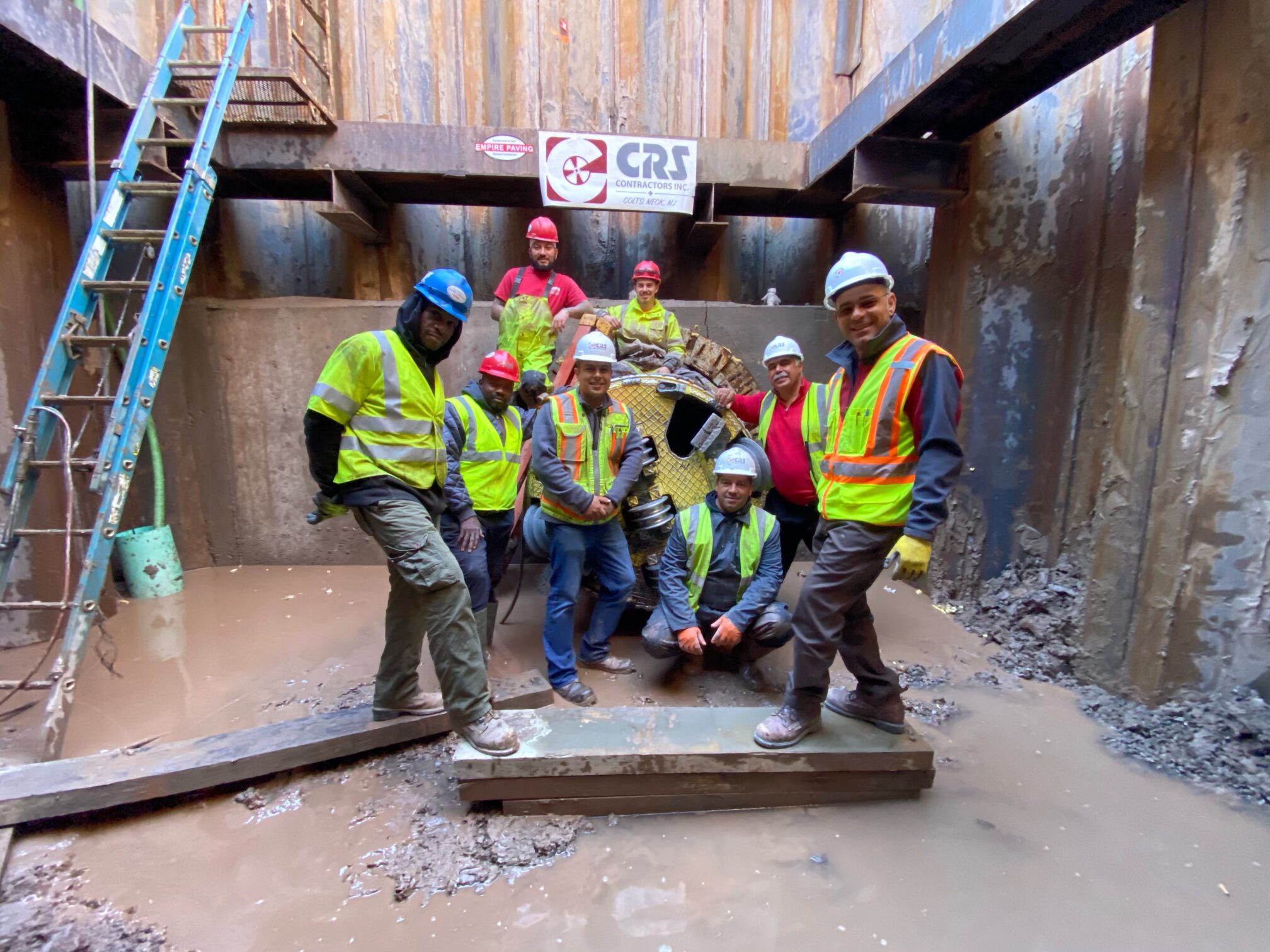 CRS Contractors field crew working on underground public infrastructure and utility construction project
